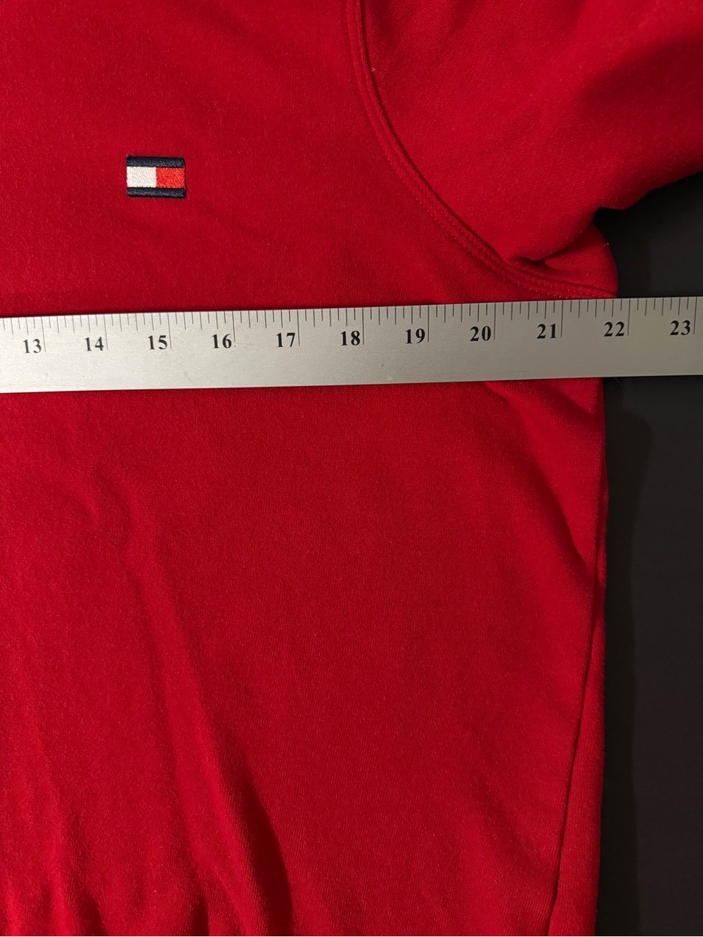 Tommy Hilfiger Sport Red Cowl Neck Funnel Neck Sweatshirt Pullover Womens Large - Picture 6 of 7